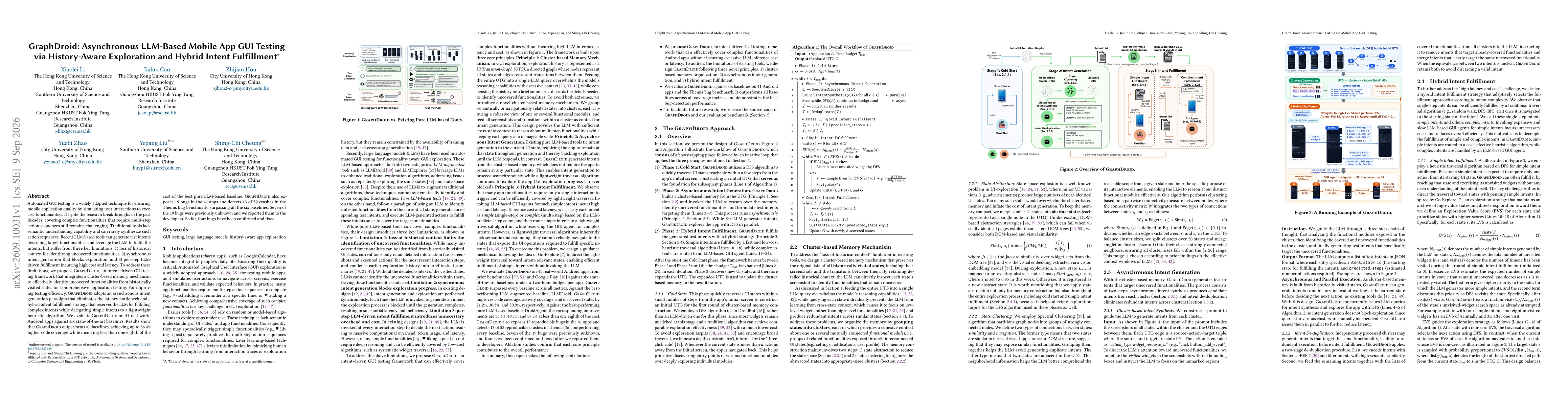 Thumbnail for GraphDroid: Asynchronous LLM-Based Mobile App GUI Testing via History-Aware Exploration and Hybrid Intent Fulfillment