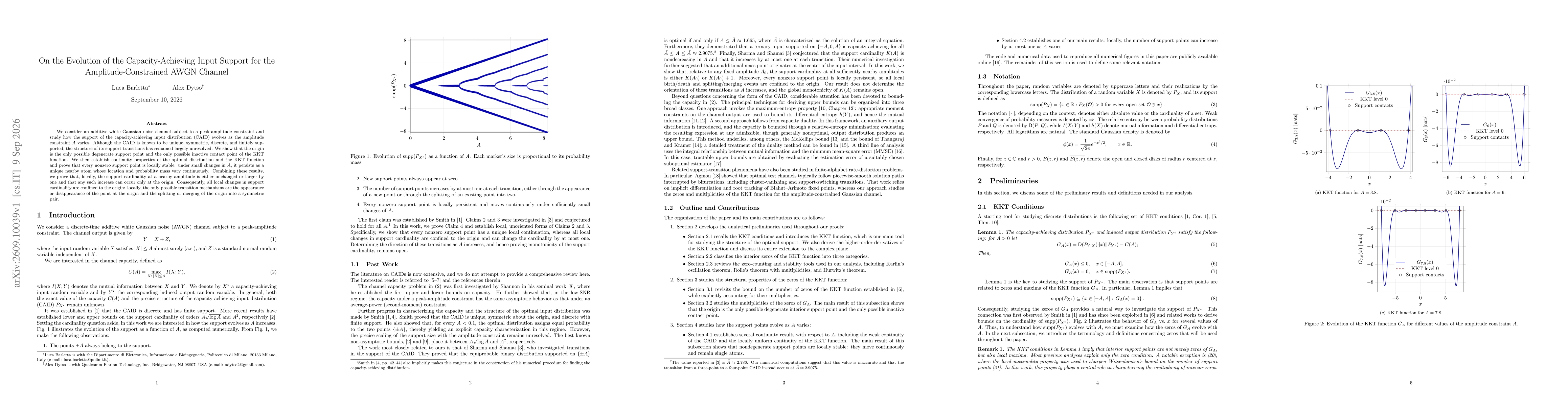 Thumbnail for On the Evolution of the Capacity-Achieving Input Support for the Amplitude-Constrained AWGN Channel