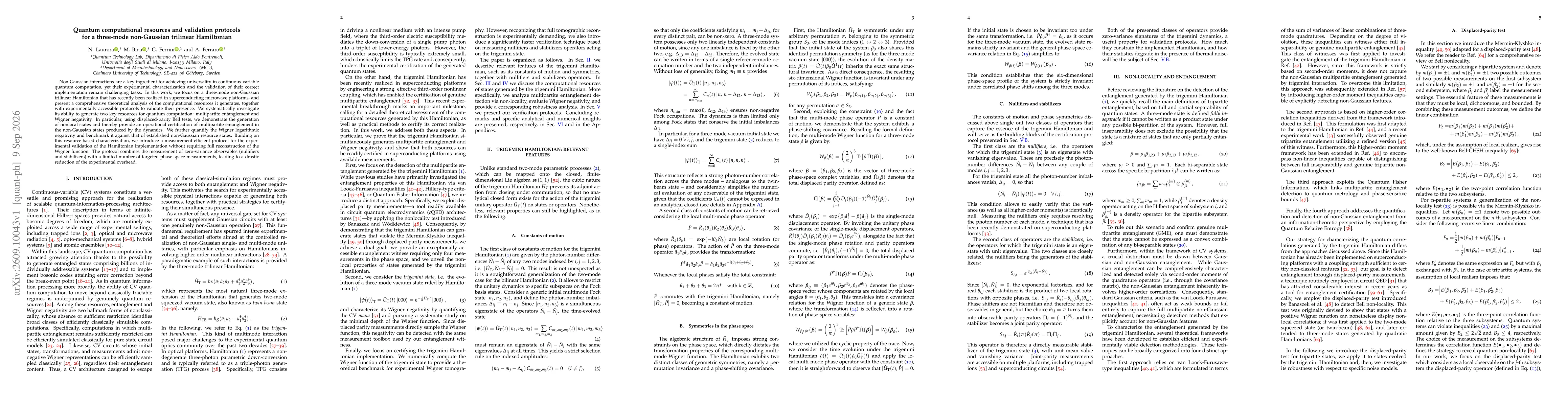Thumbnail for Quantum computational resources and validation protocols for a three-mode non-Gaussian trilinear Hamiltonian
