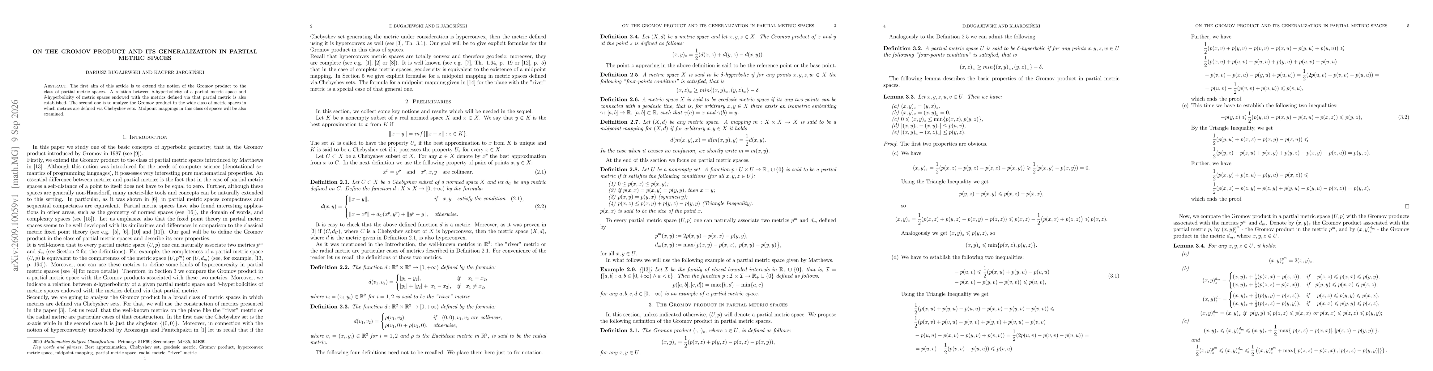 Thumbnail for On the Gromov product and its generalization in partial metric spaces