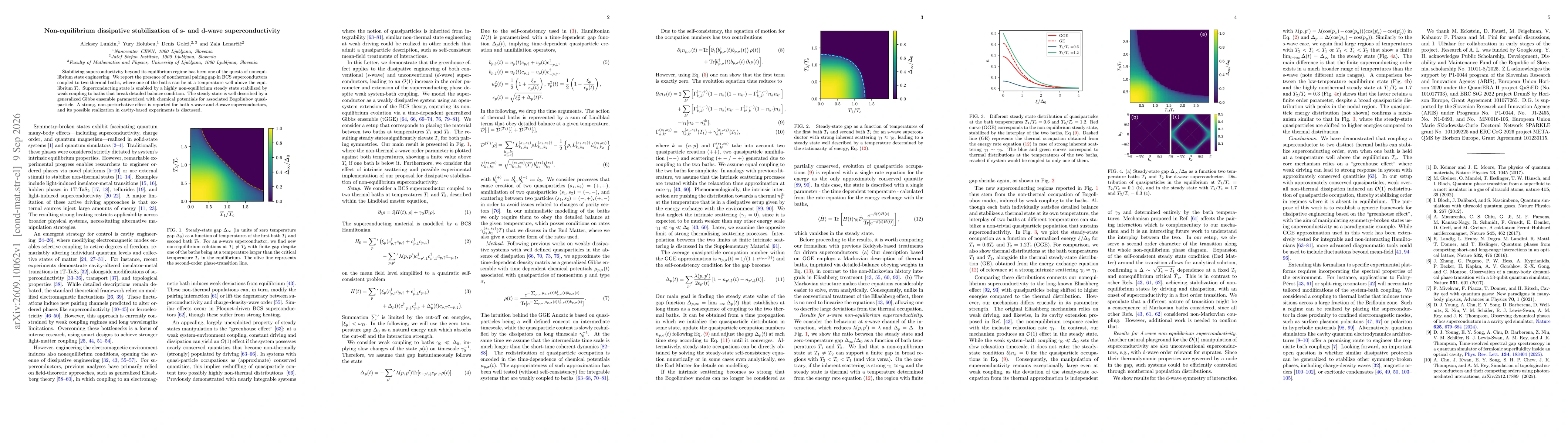 Thumbnail for Non-equilibrium dissipative stabilization of s- and d-wave superconductivity