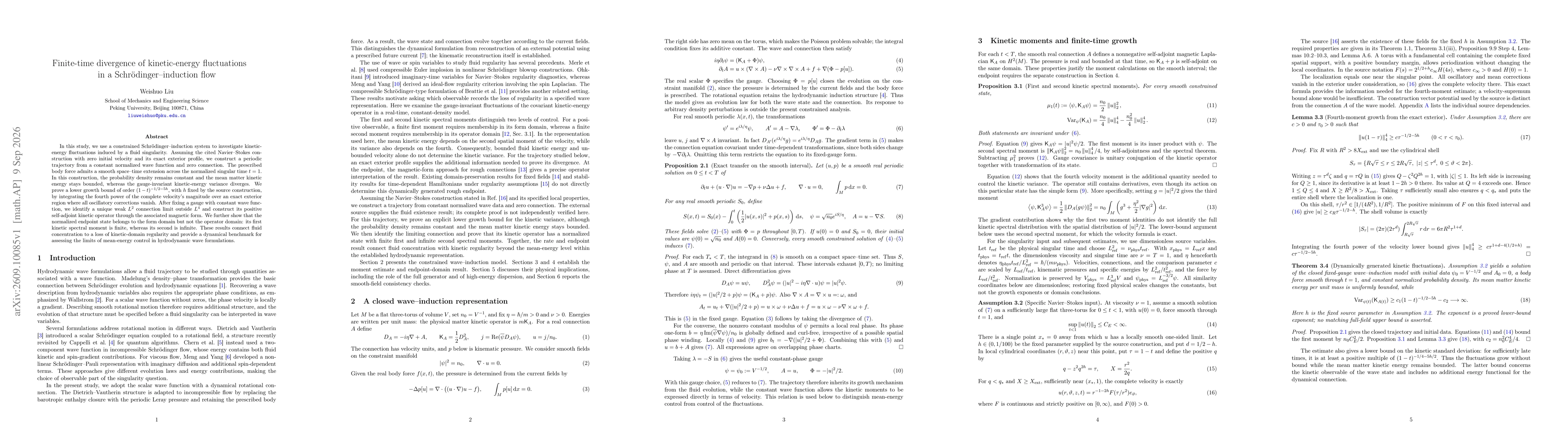 Thumbnail for Finite-time divergence of kinetic-energy fluctuations in a Schrödinger-induction flow