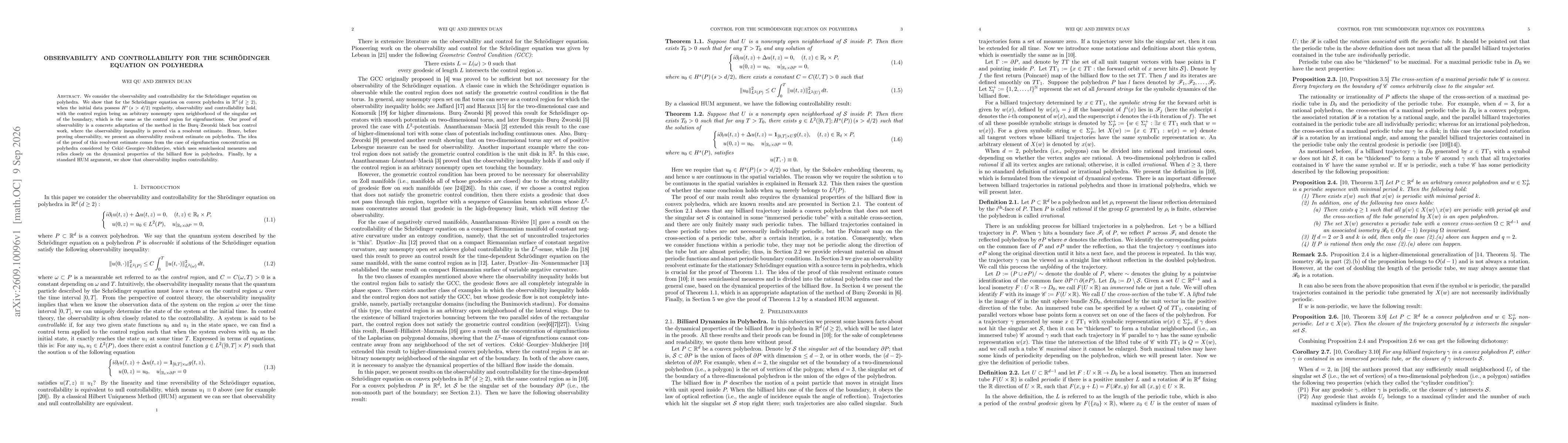 Thumbnail for Observability and controllability for the Schrödinger equation on polyhedra