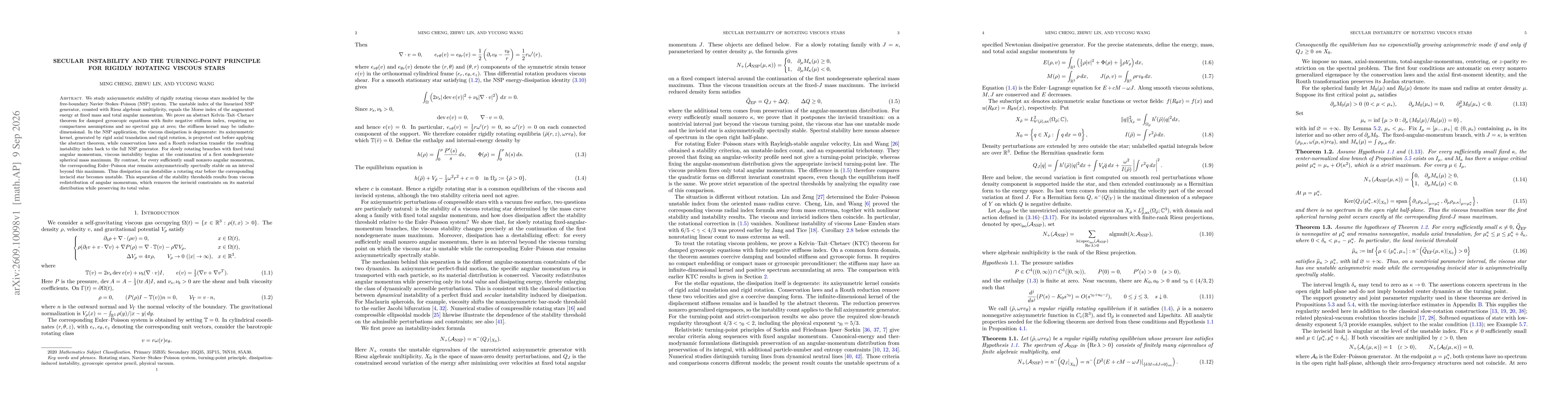 Thumbnail for Secular Instability and the Turning-Point Principle for Rigidly Rotating Viscous Stars
