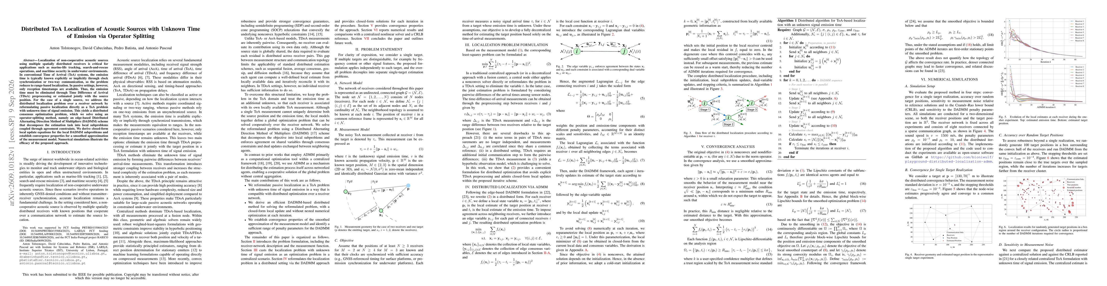 Thumbnail for Distributed ToA Localization of Acoustic Sources with Unknown Time of Emission via Operator Splitting