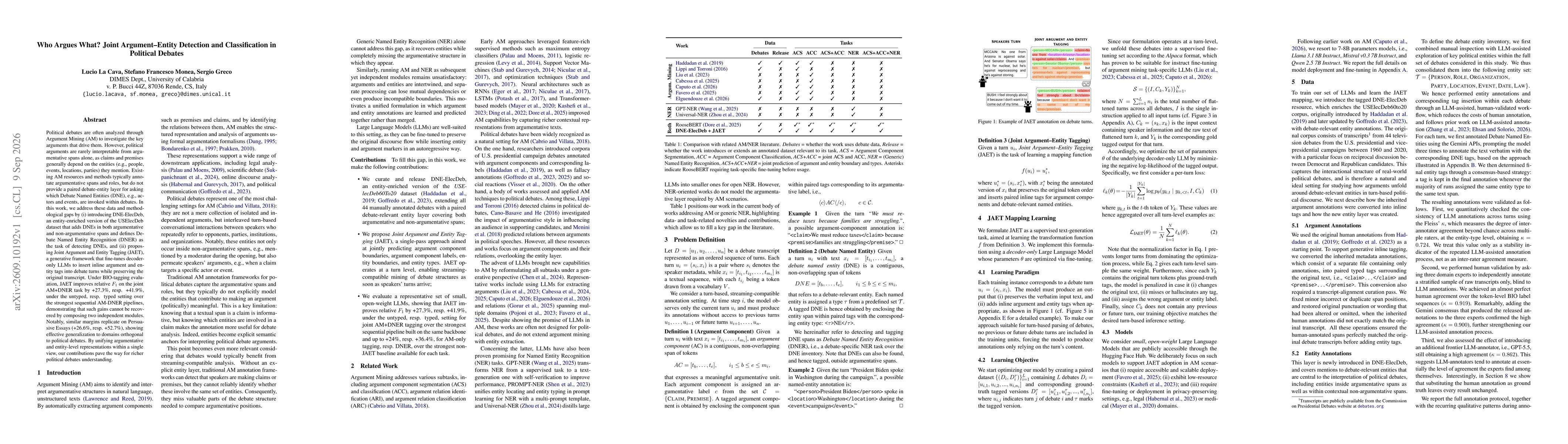 Thumbnail for Who Argues What? Joint Argument-Entity Detection and Classification in Political Debates