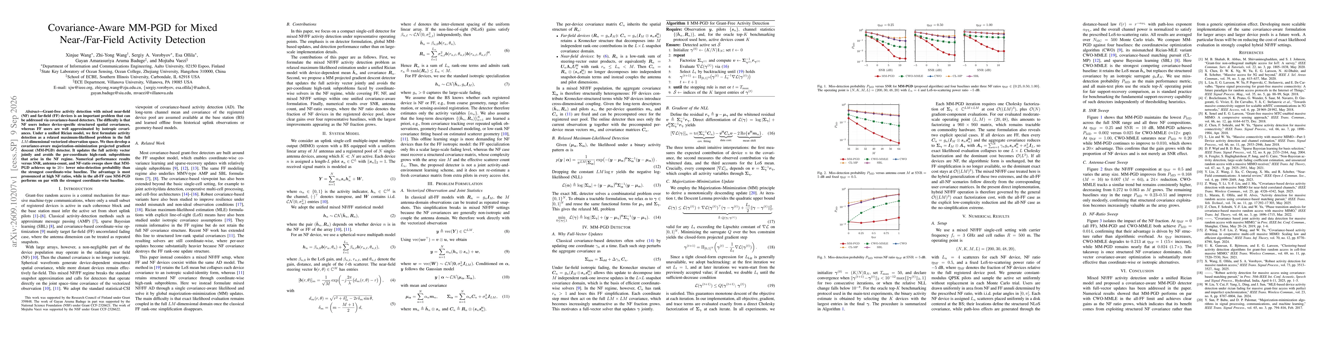 Thumbnail for Covariance-Aware MM-PGD for Mixed Near-/Far-Field Activity Detection
