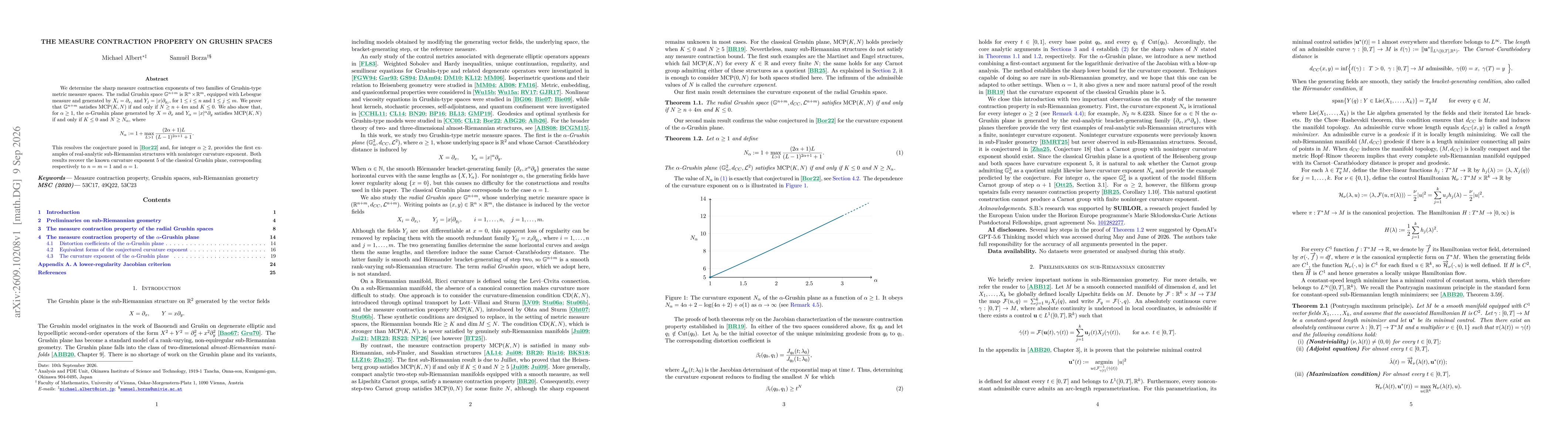 Thumbnail for The measure contraction property on Grushin spaces