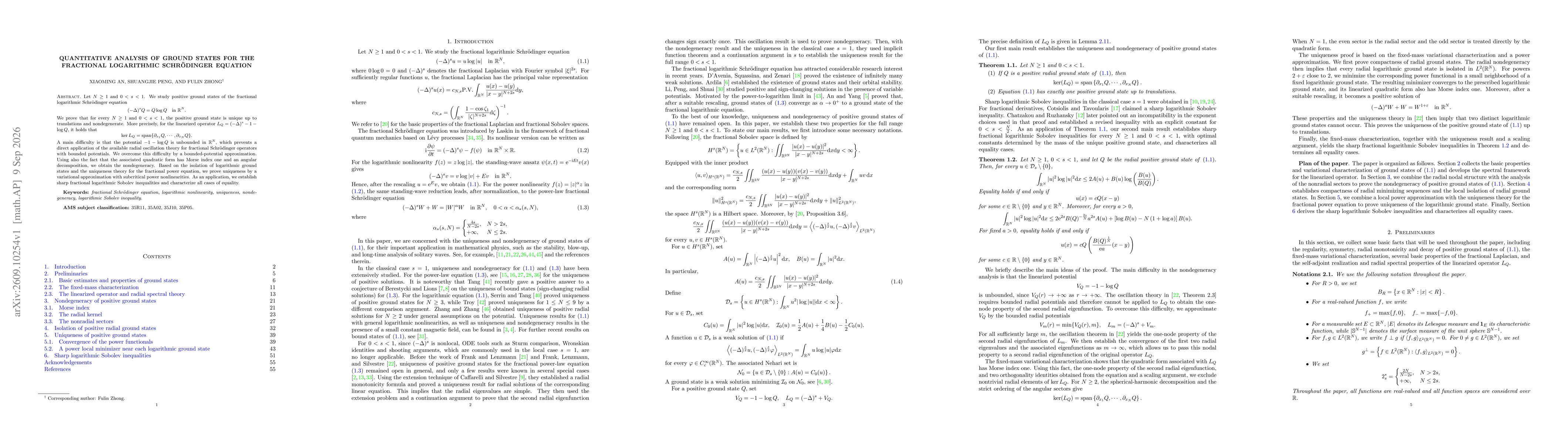Thumbnail for Quantitative analysis of ground states for the fractional logarithmic Schrödinger equation