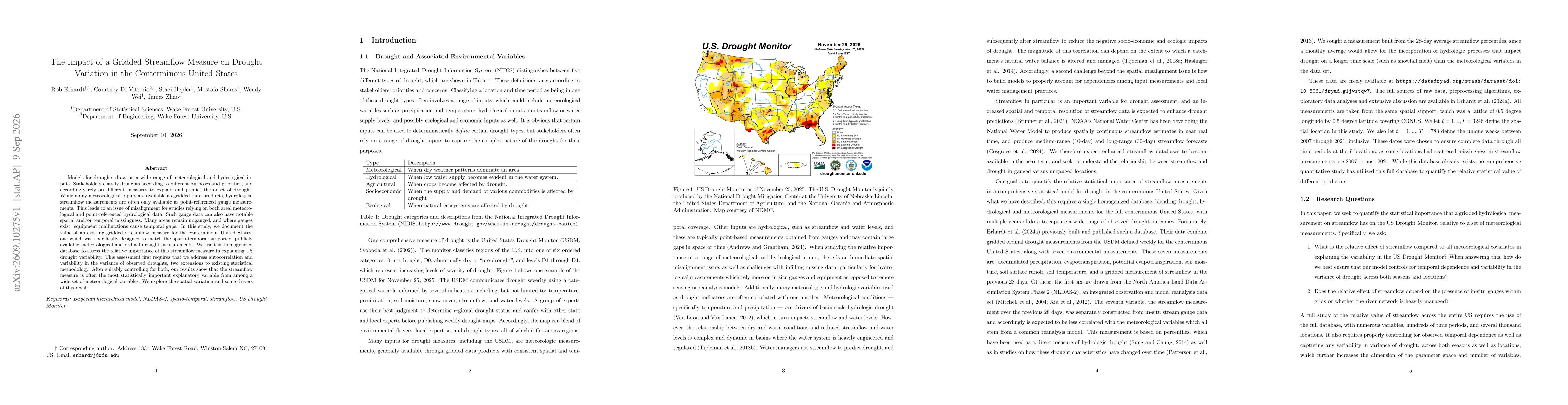 Thumbnail for The Impact of a Gridded Streamflow Measure on Drought Variation in the Conterminous United States