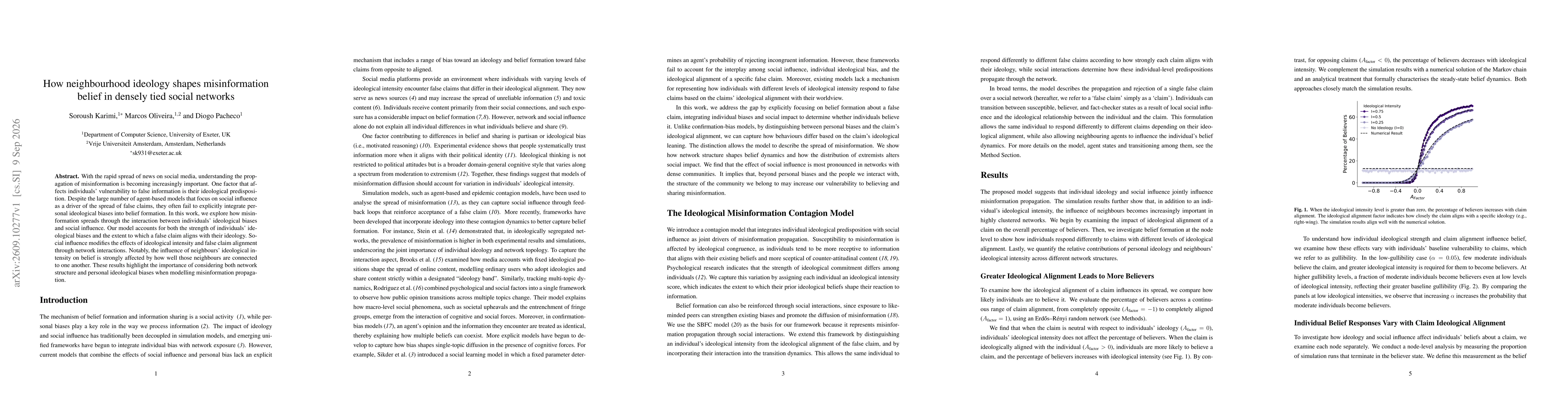 Thumbnail for How neighbourhood ideology shapes misinformation belief in densely tied social networks