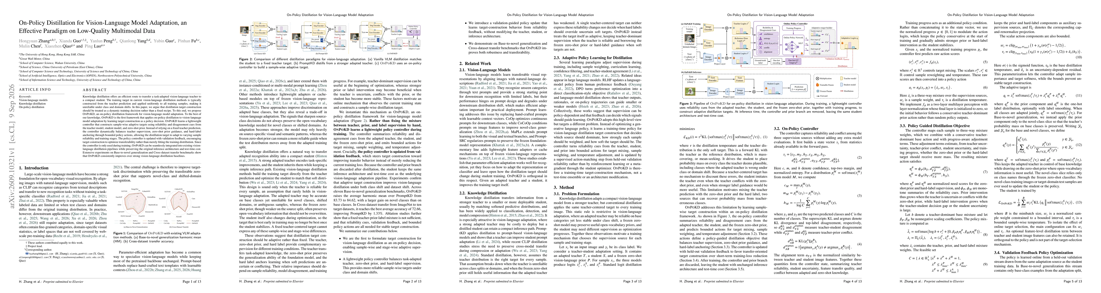 Thumbnail for On-Policy Distillation for Vision-Language Model Adaptation, an Effective Paradigm on Low-Quality Multimodal Data