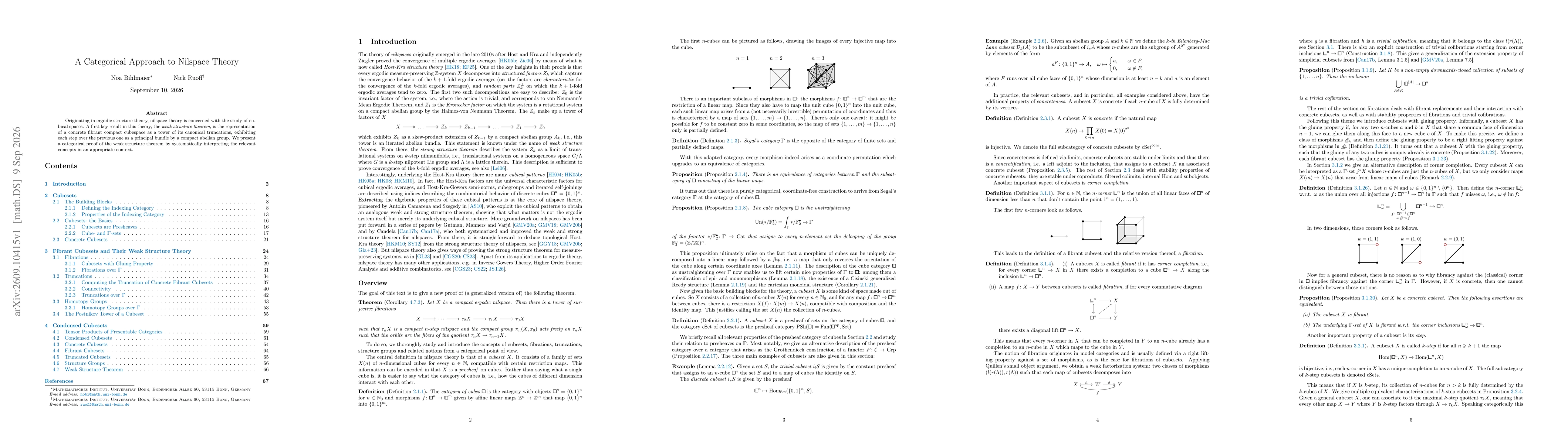Thumbnail for A Categorical Approach to Nilspace Theory