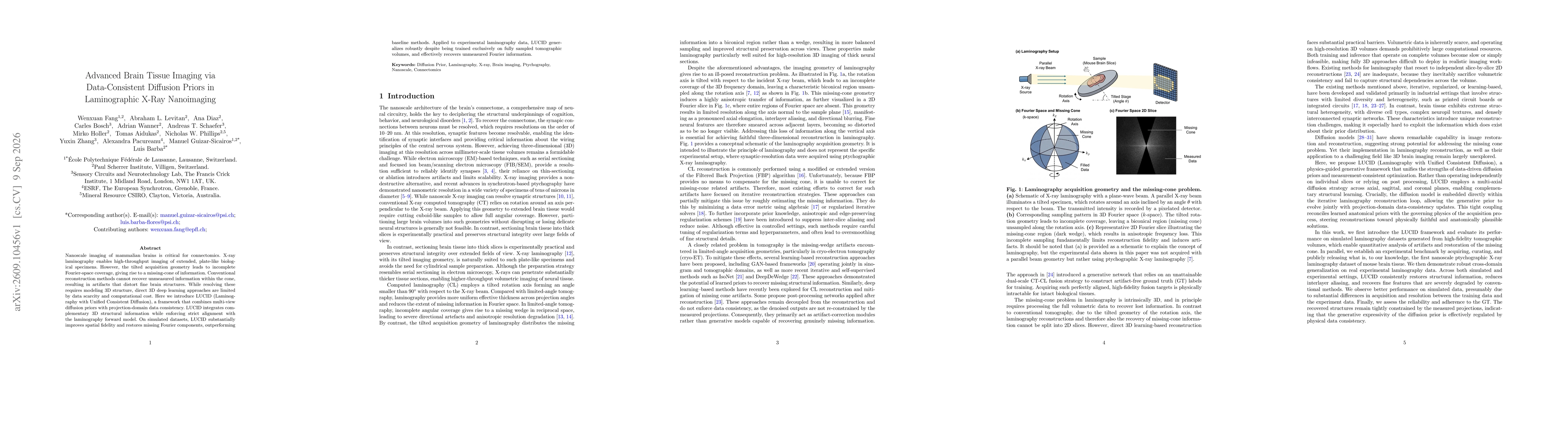 Thumbnail for Advanced Brain Tissue Imaging with Data-Consistent Diffusion Priors in Laminographic X-Ray Nanoimaging