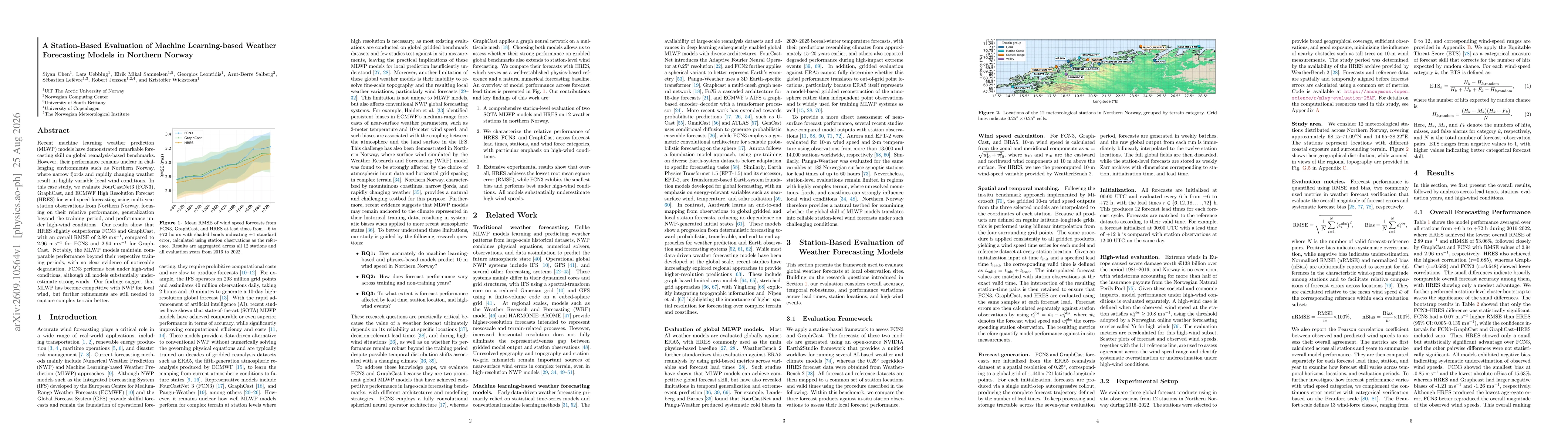 Thumbnail for A Station-Based Evaluation of Machine Learning-based Weather Forecasting Models in Northern Norway