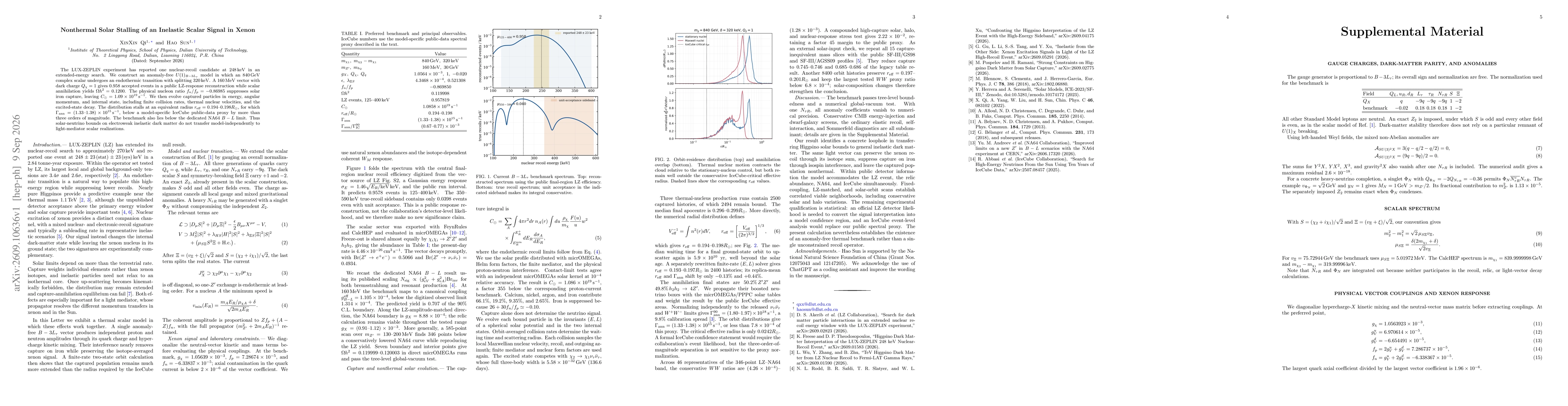 Thumbnail for Nonthermal Solar Stalling of an Inelastic Scalar Signal in Xenon