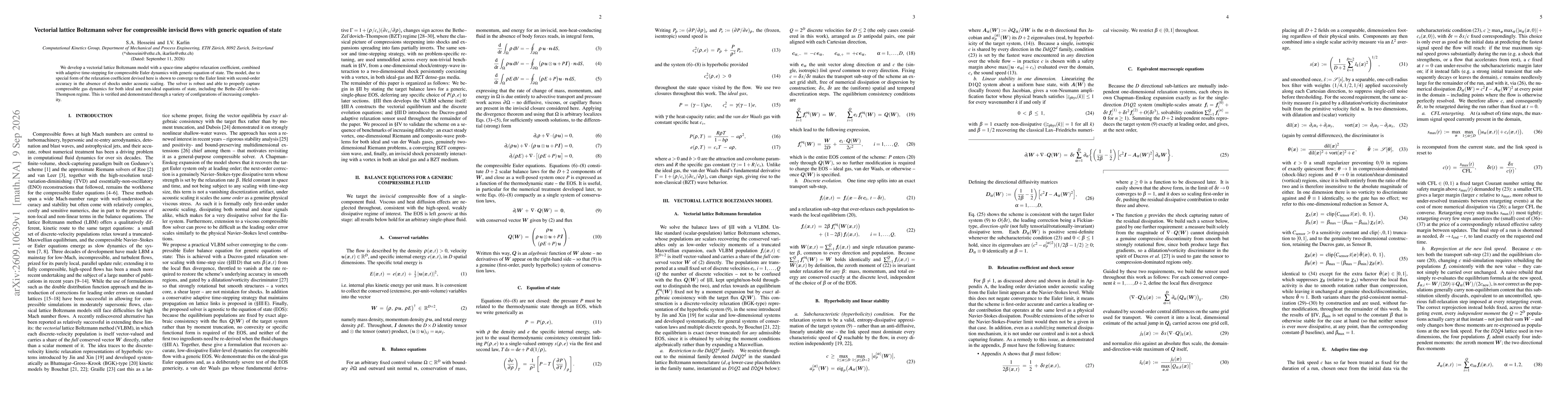 Thumbnail for Vectorial lattice Boltzmann solver for compressible inviscid flows with generic equation of state