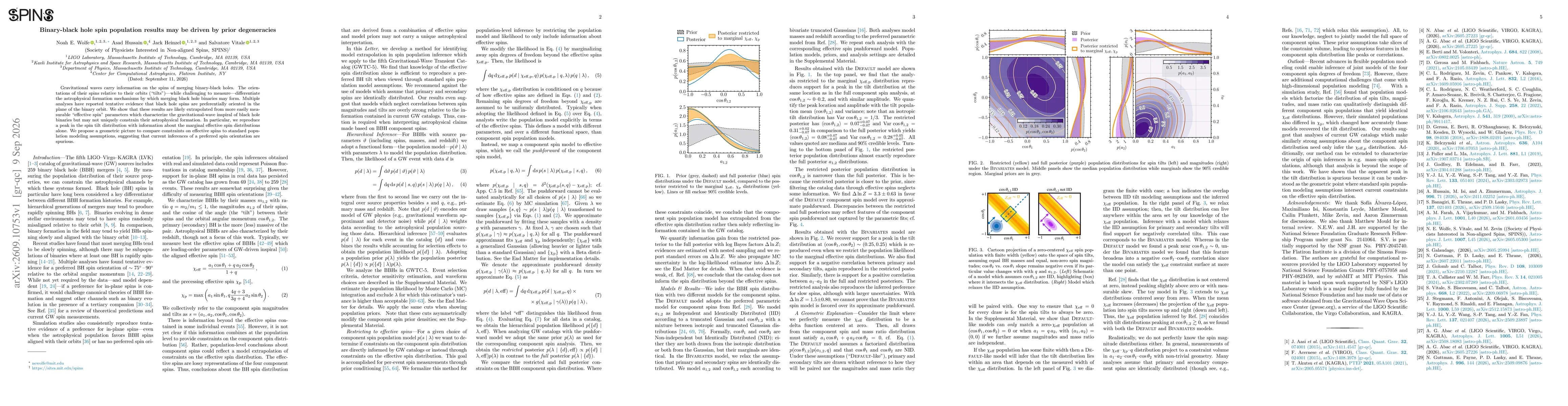 Thumbnail for Binary-black hole spin population results may be driven by prior degeneracies