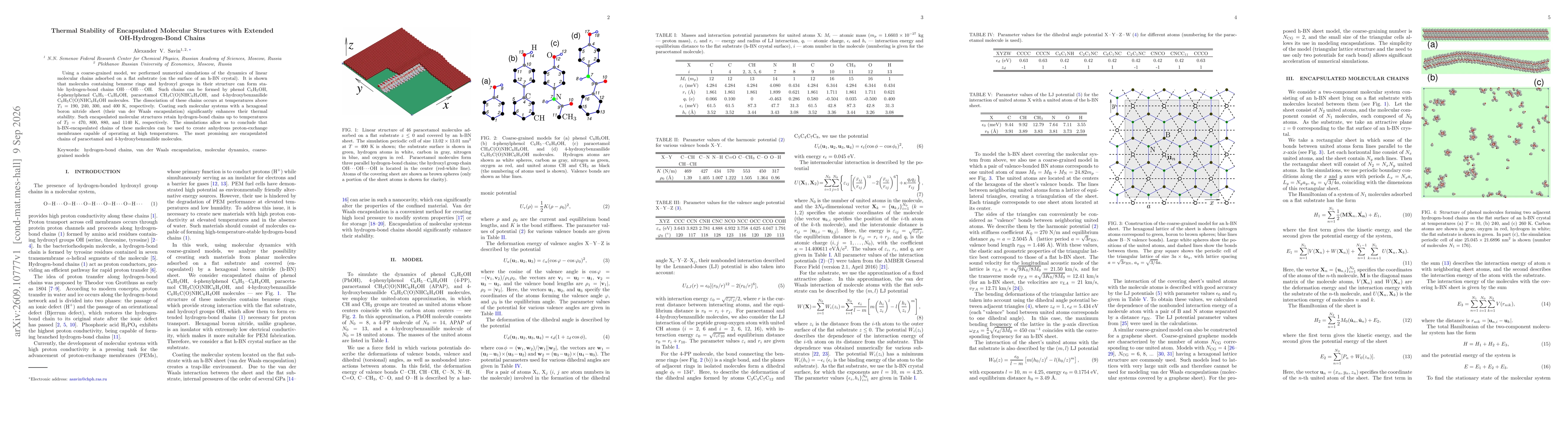 Thumbnail for Thermal Stability of Encapsulated Molecular Structures with Extended OH-Hydrogen-Bond Chains