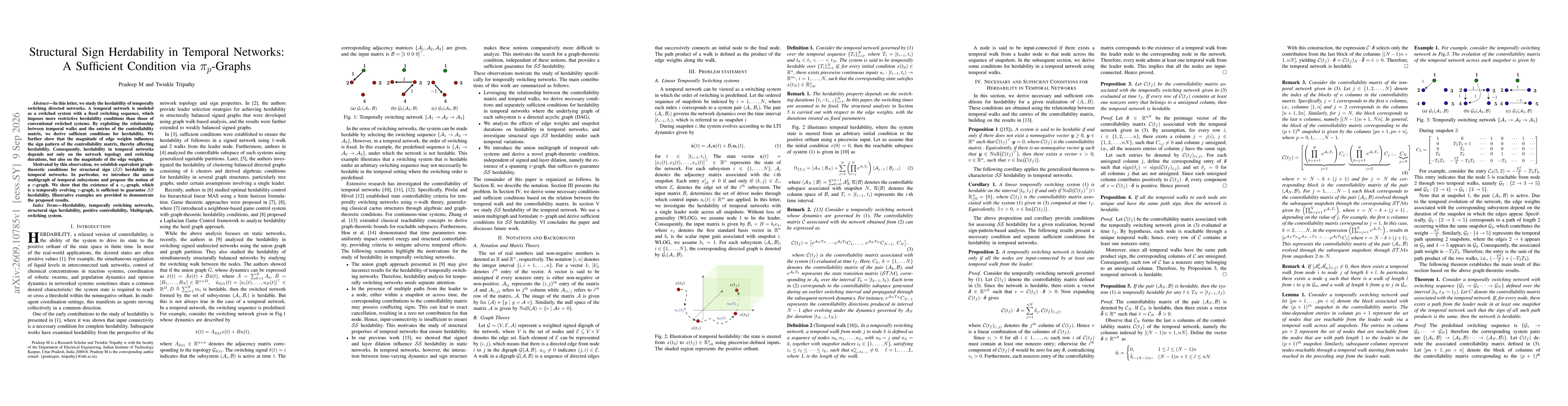 Thumbnail for Structural Sign Herdability in Temporal Networks: A Sufficient Condition via $π_p$-Graphs