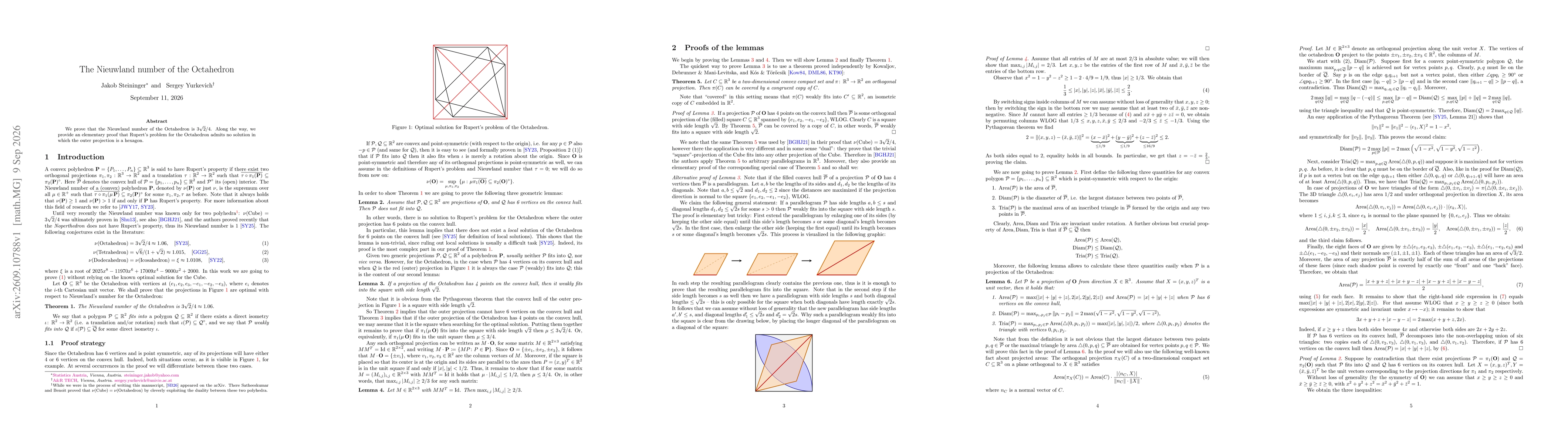 Thumbnail for The Nieuwland number of the Octahedron
