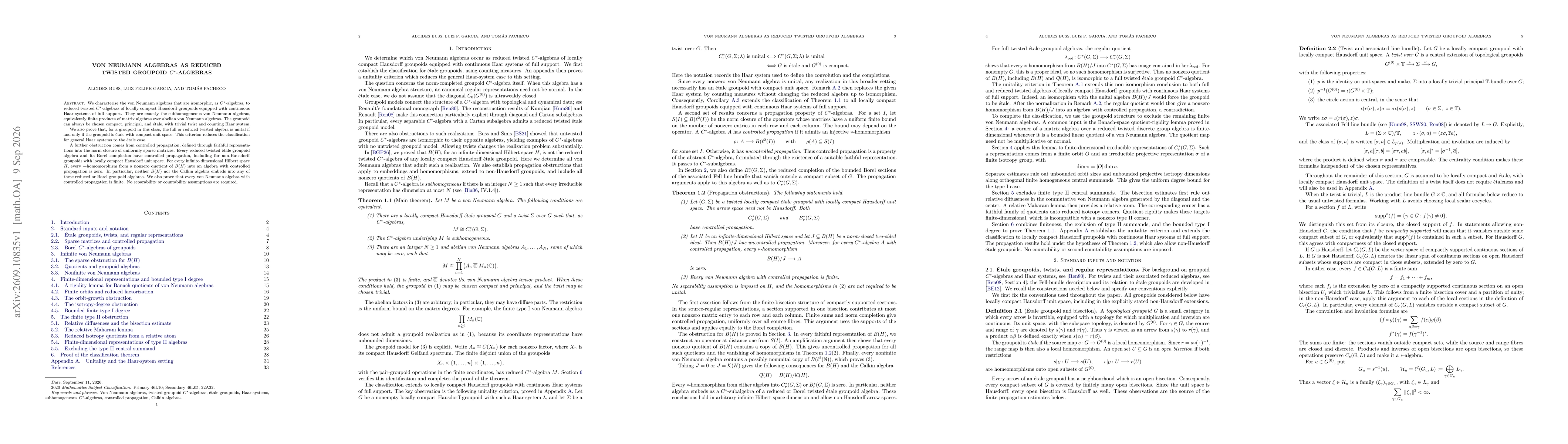 Thumbnail for Von Neumann algebras as reduced twisted groupoid $C^*$-algebras