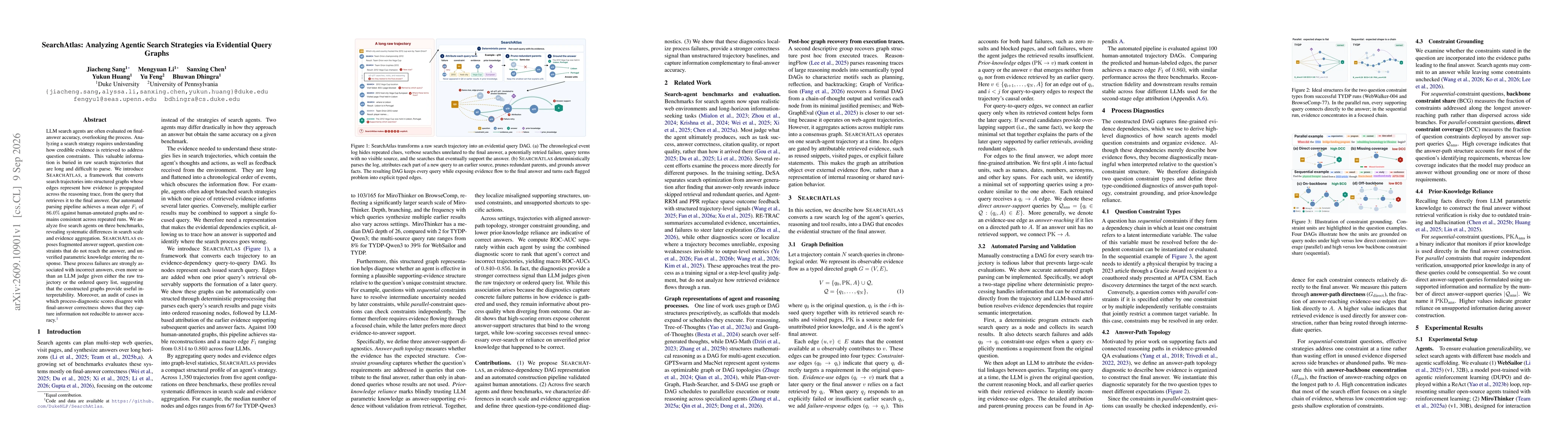 Thumbnail for SearchAtlas: Analyzing Agentic Search Strategies via Evidential Query Graphs