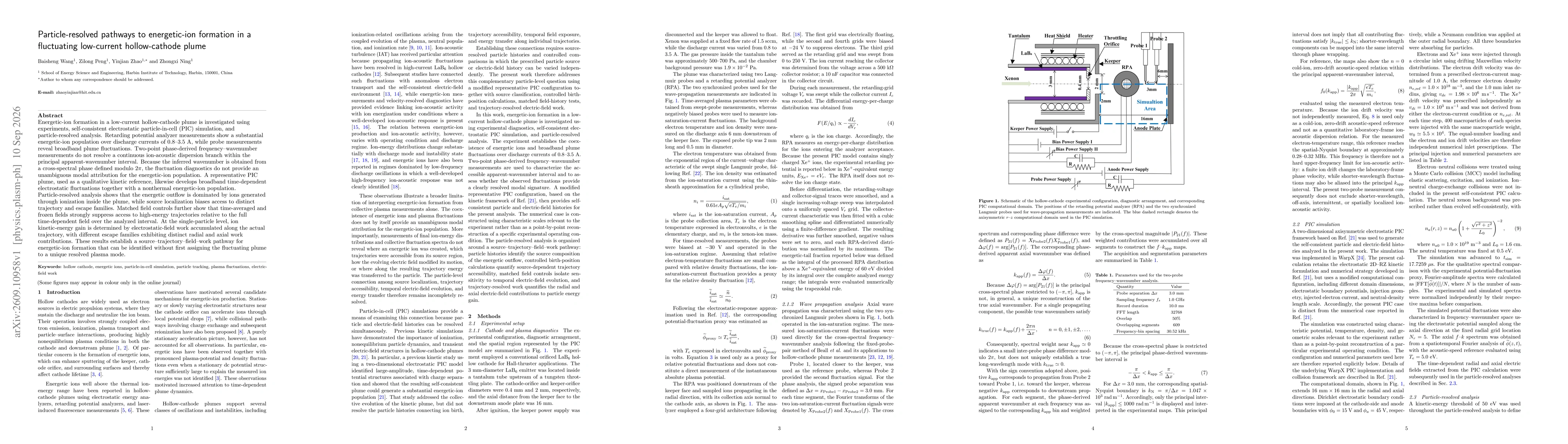 Thumbnail for Particle-resolved pathways to energetic-ion formation in a fluctuating low-current hollow-cathode plume