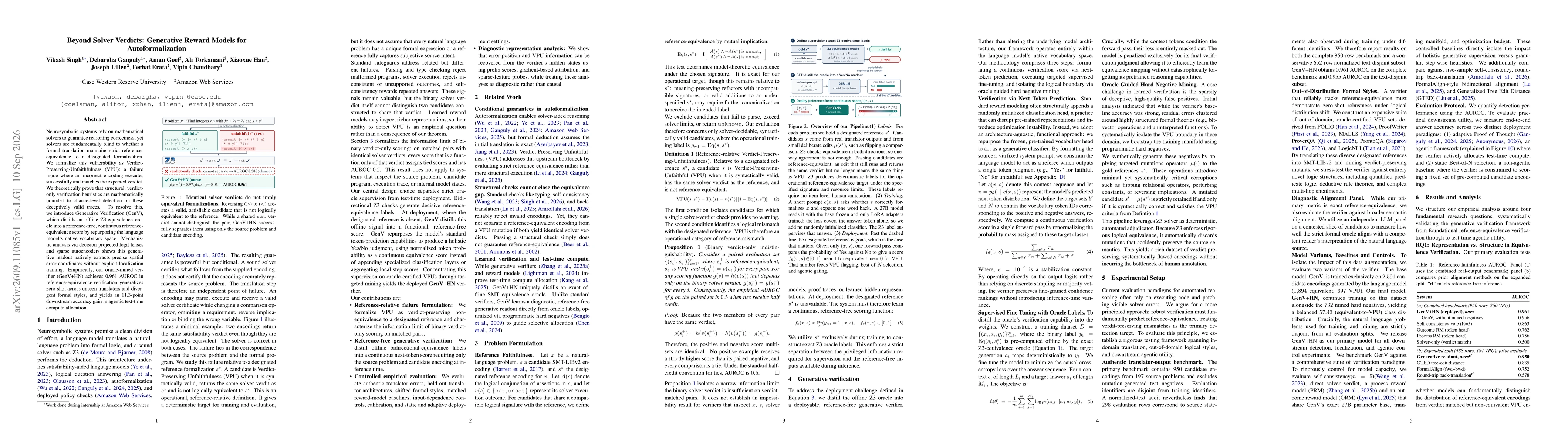 Thumbnail for Beyond Solver Verdicts: Generative Reward Models for Autoformalization
