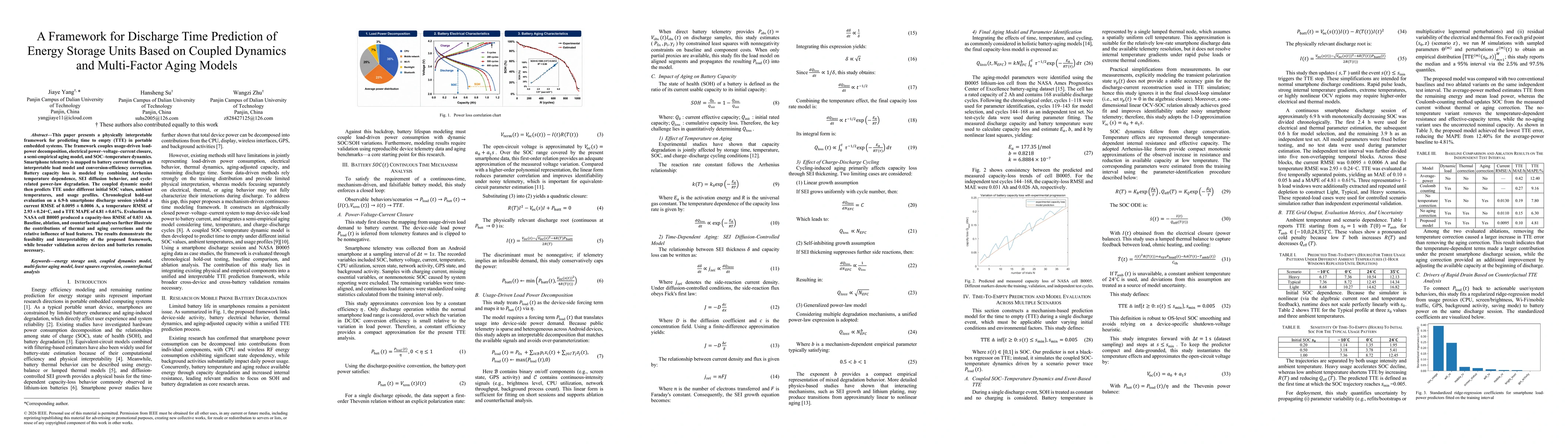 Thumbnail for A Framework for Discharge Time Prediction of Energy Storage Units Based on Coupled Dynamics and Multi-Factor Aging Models