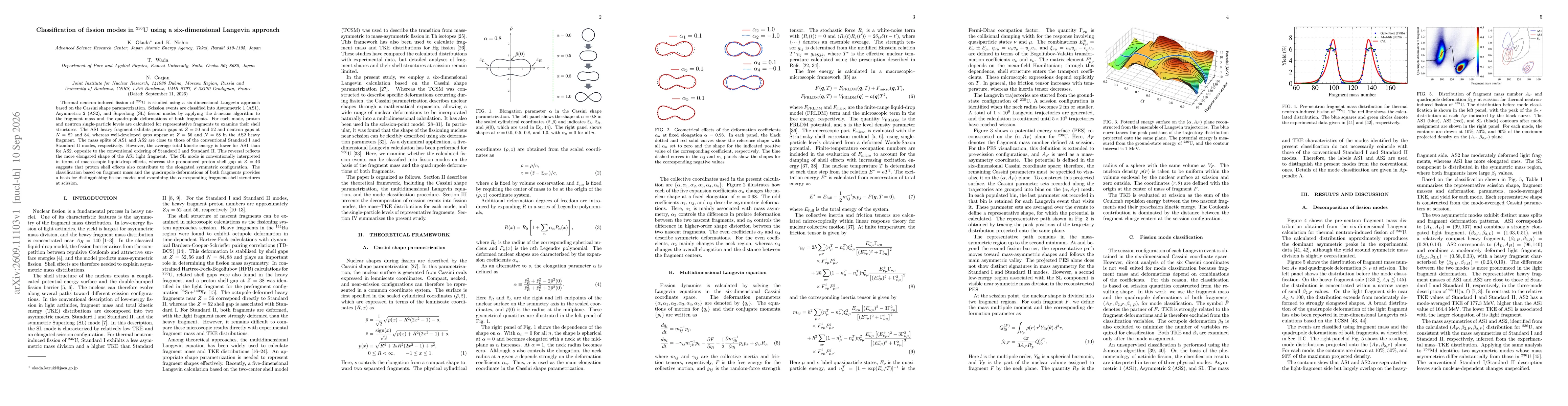 Thumbnail for Classification of fission modes in $^{236}$U using a six-dimensional Langevin approach