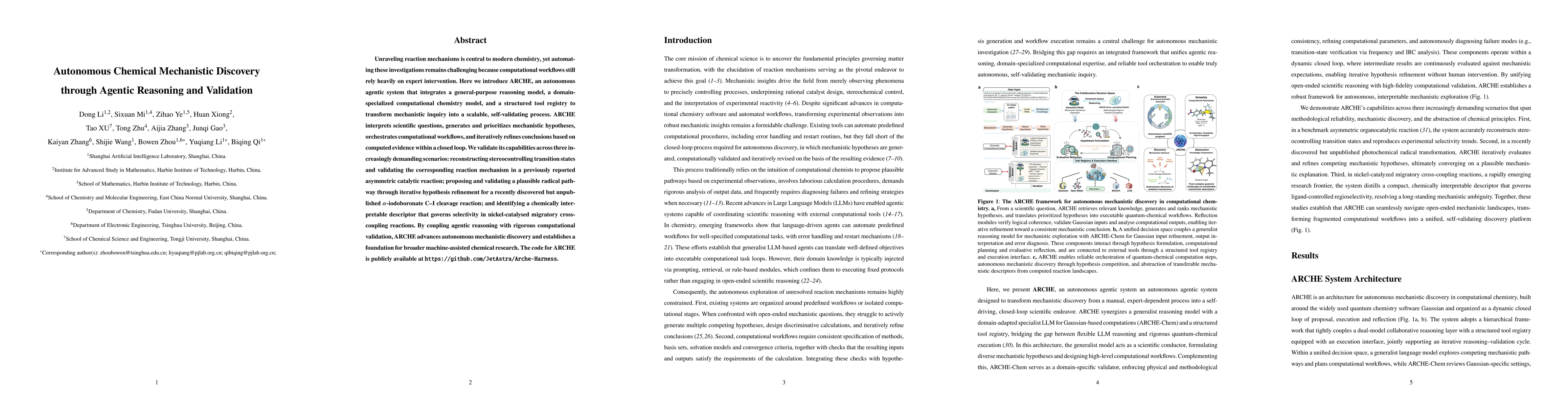 Thumbnail for Autonomous Chemical Mechanistic Discovery through Agentic Reasoning and Validation