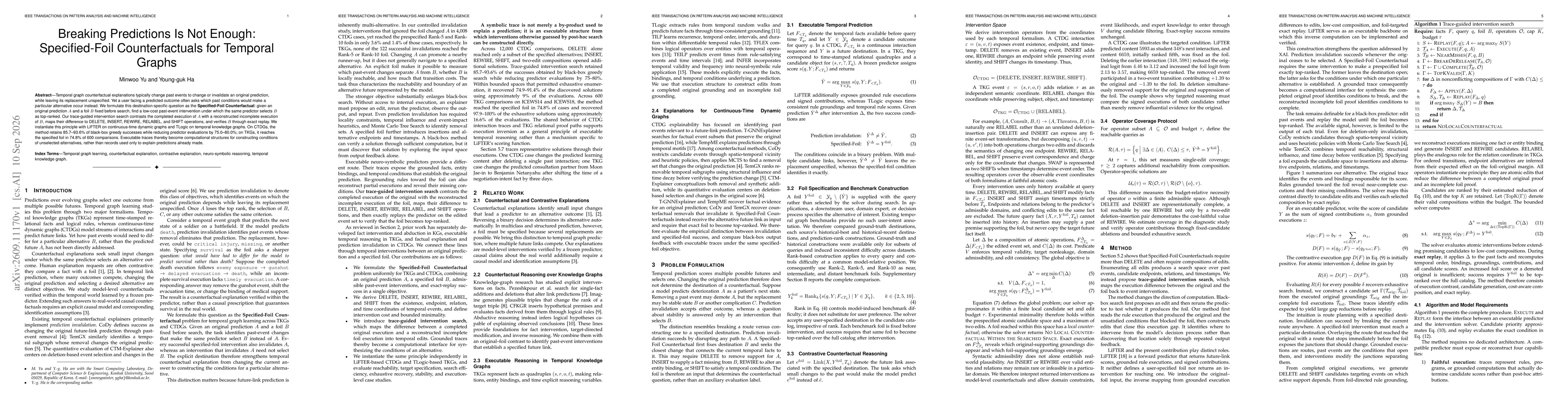 Thumbnail for Breaking Predictions Is Not Enough: Specified-Foil Counterfactuals for Temporal Graphs