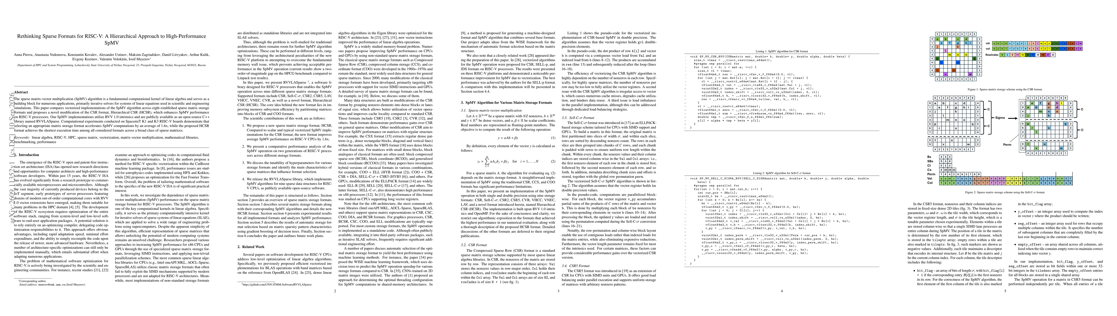 Thumbnail for Rethinking Sparse Formats for RISC-V: A Hierarchical Approach to High-Performance SpMV