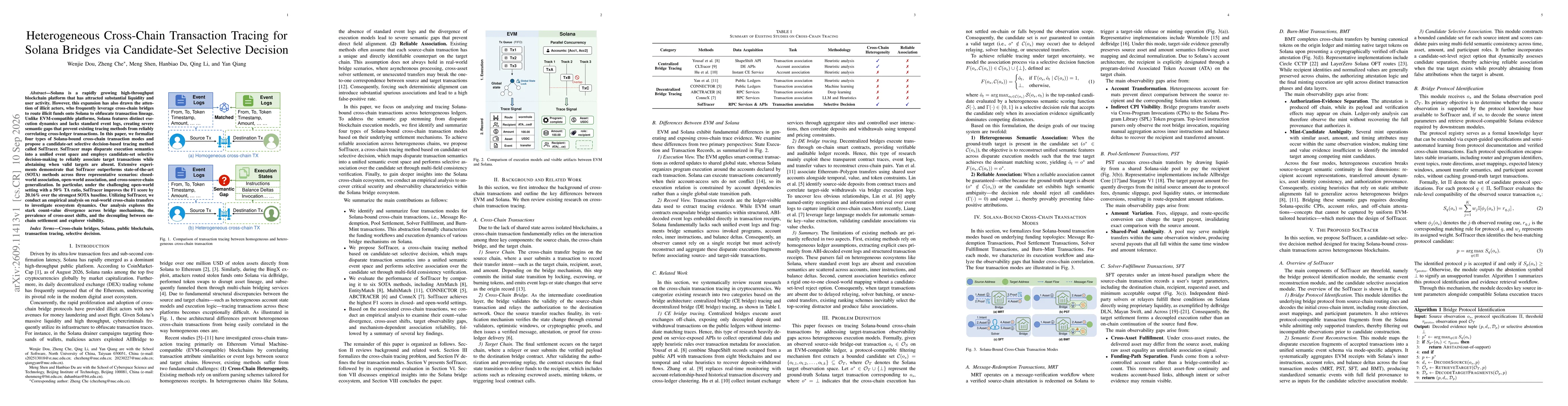 Thumbnail for Heterogeneous Cross-Chain Transaction Tracing for Solana Bridges via Candidate-Set Selective Decision