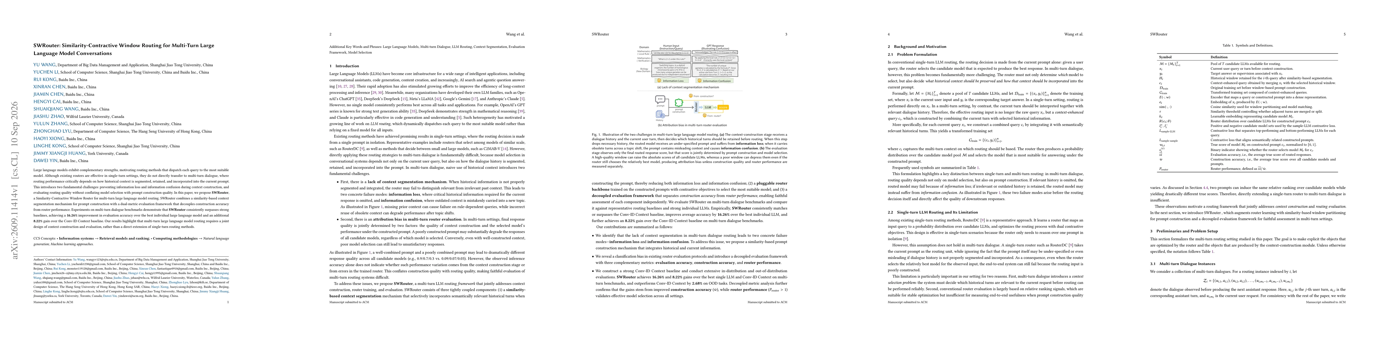 Thumbnail for SWRouter: Similarity-Contractive Window Routing for Multi-Turn Large Language Model Conversations
