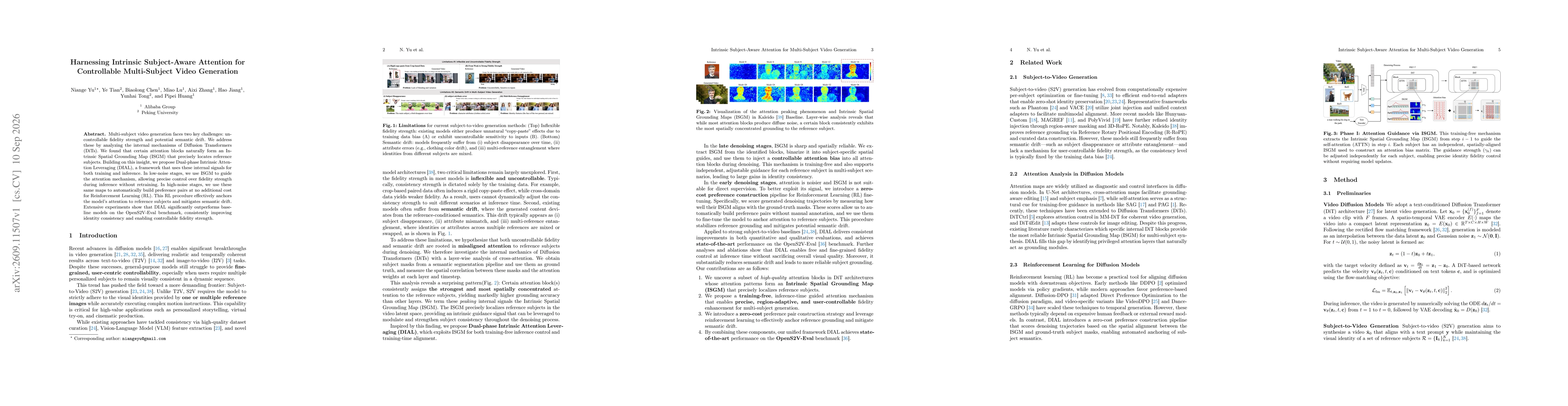 Thumbnail for Harnessing Intrinsic Subject-Aware Attention for Controllable Multi-Subject Video Generation