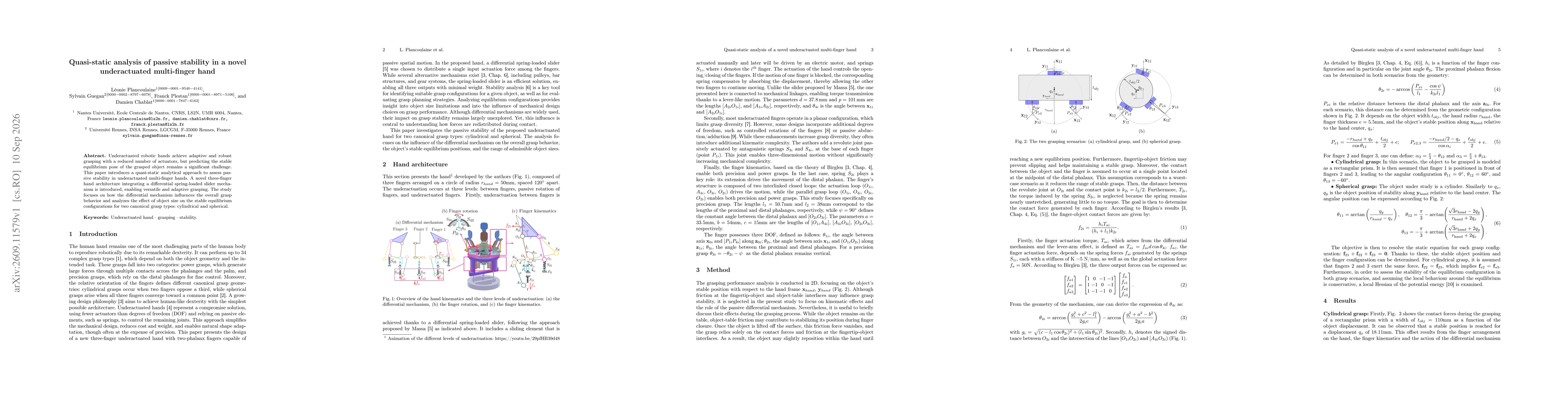 Thumbnail for Quasi-static analysis of passive stability in a novel underactuated multi-finger hand