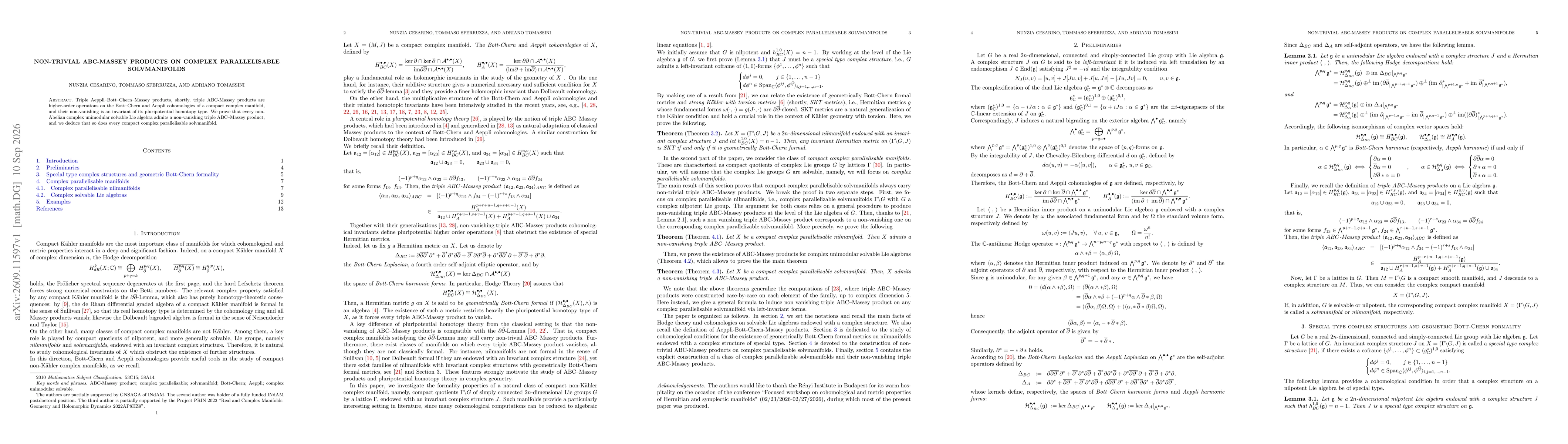 Thumbnail for Non-trivial ABC-Massey products on complex parallelisable solvmanifolds