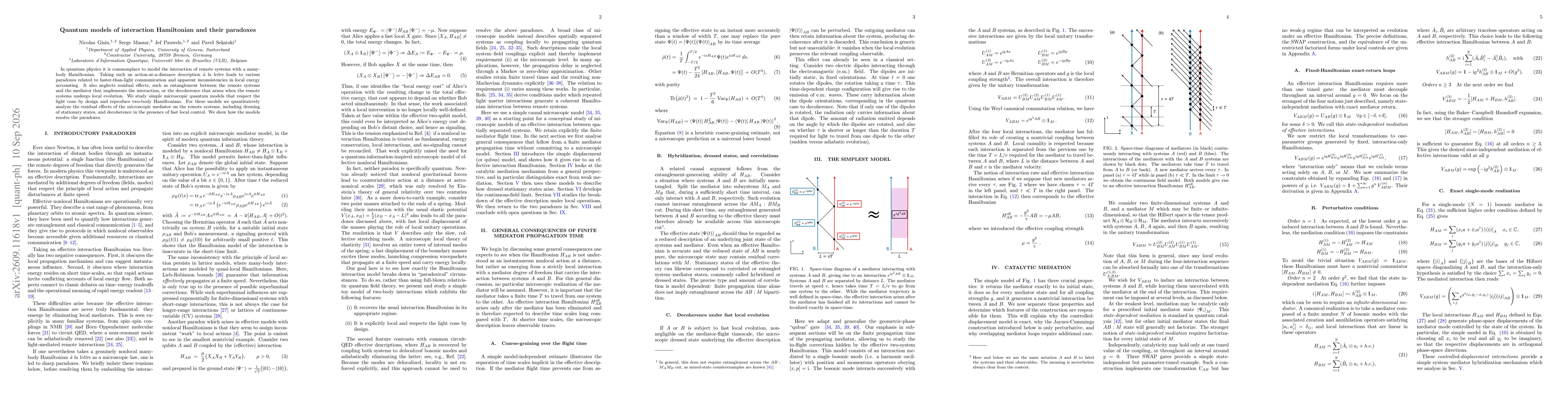 Thumbnail for Quantum models of interaction Hamiltonian and their paradoxes