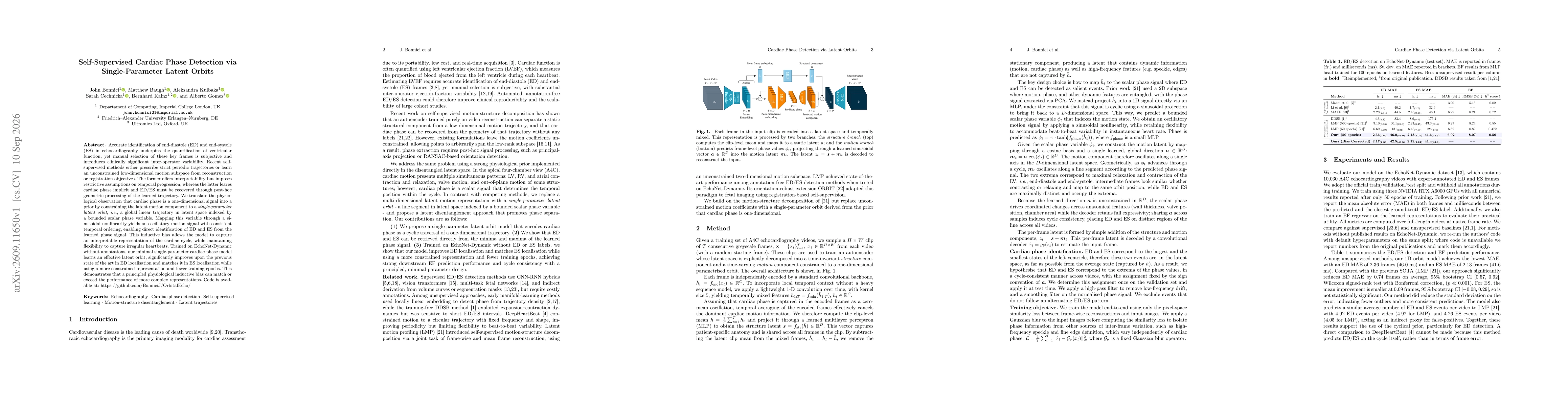 Thumbnail for Self-Supervised Cardiac Phase Detection via Single-Parameter Latent Orbits