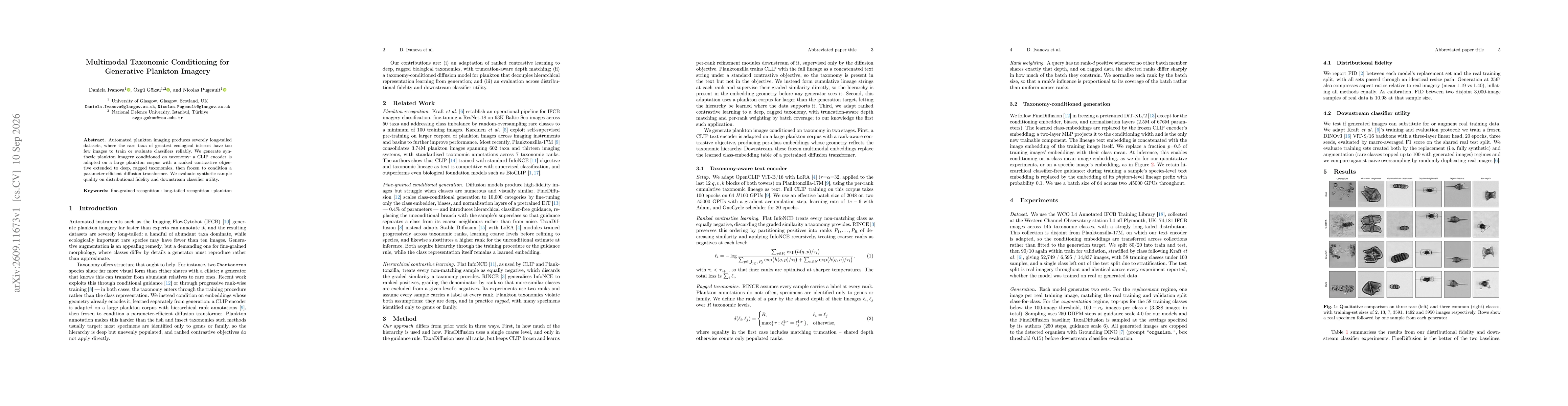 Thumbnail for Multimodal Taxonomic Conditioning for Generative Plankton Imagery