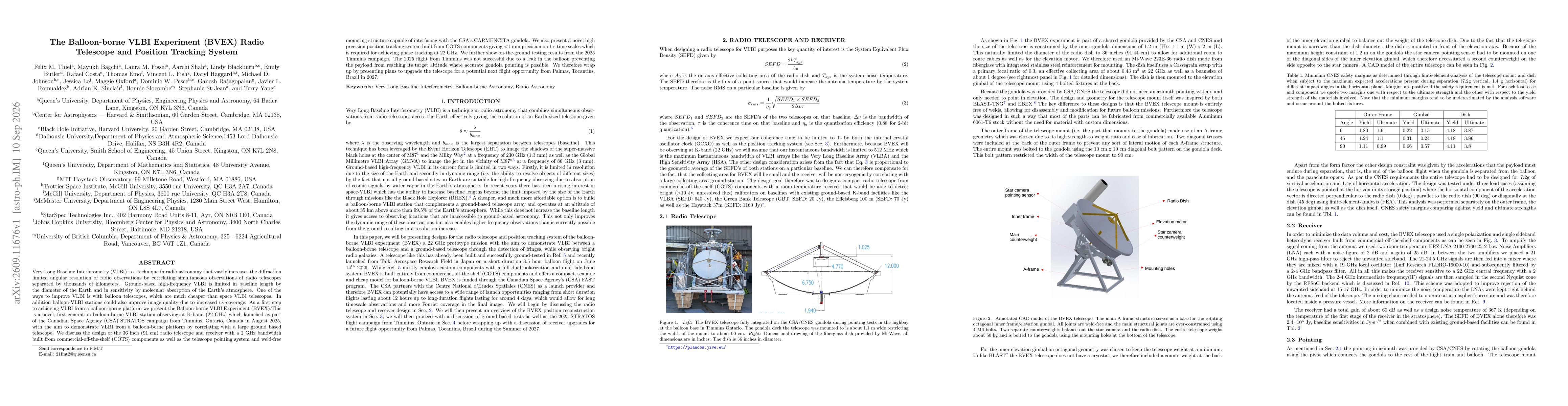 Thumbnail for The Balloon-borne VLBI Experiment (BVEX) Radio Telescope and Position Tracking System