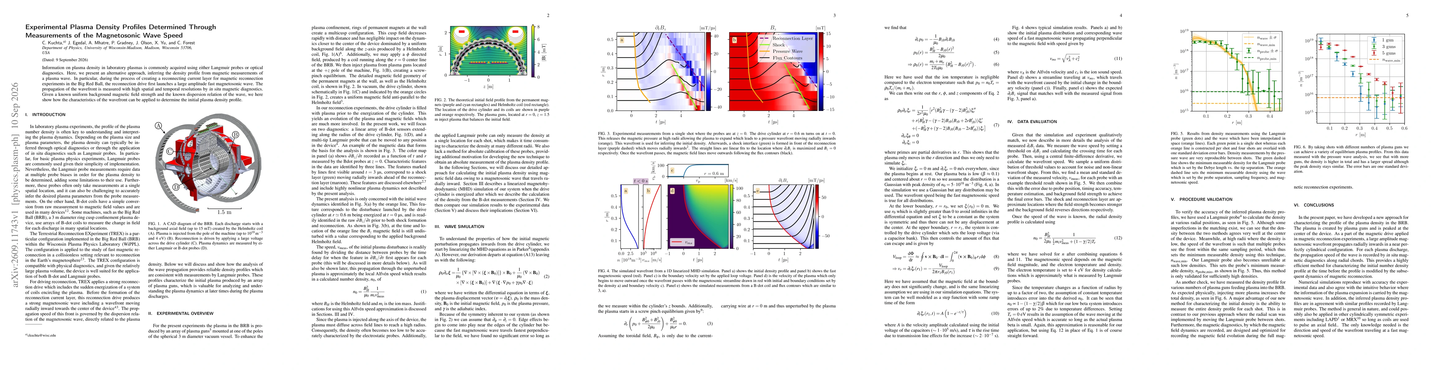 Thumbnail for Experimental Plasma Density Profiles Determined Through Measurements of the Magnetosonic Wave Speed
