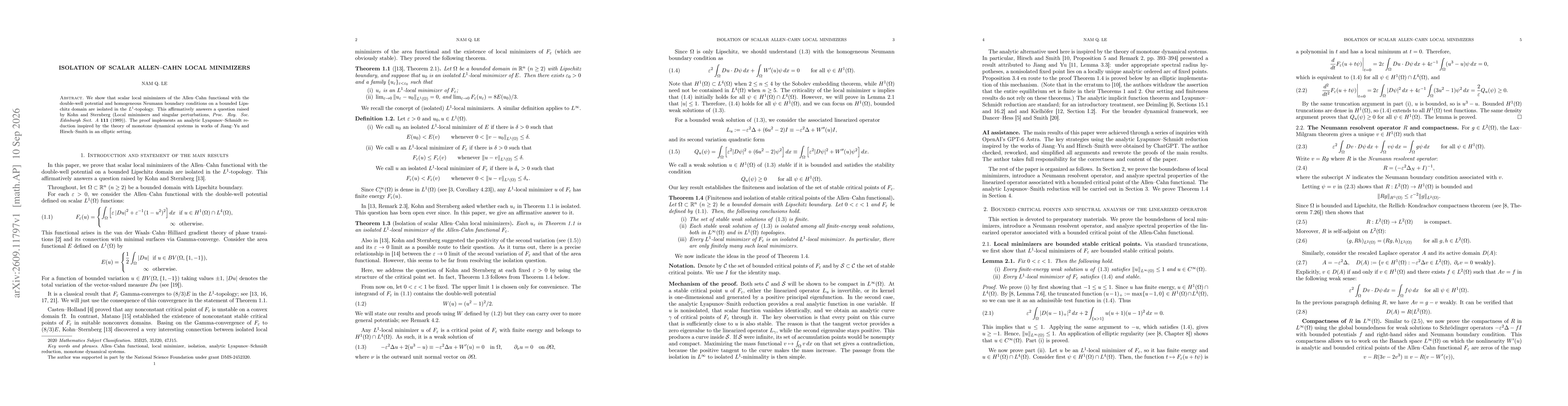 Thumbnail for Isolation of scalar Allen-Cahn local minimizers