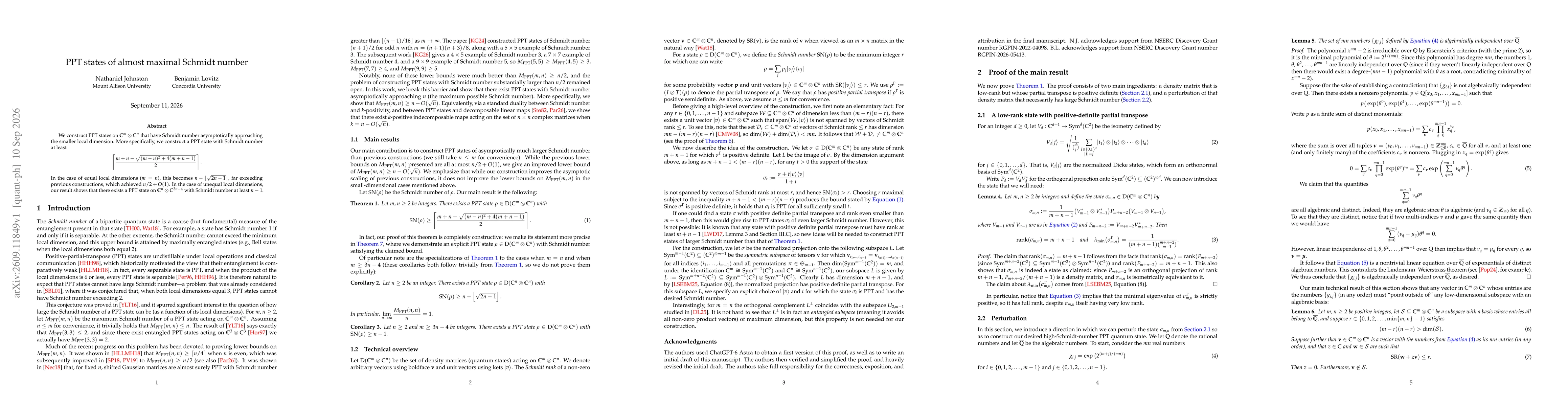 Thumbnail for PPT states of almost maximal Schmidt number
