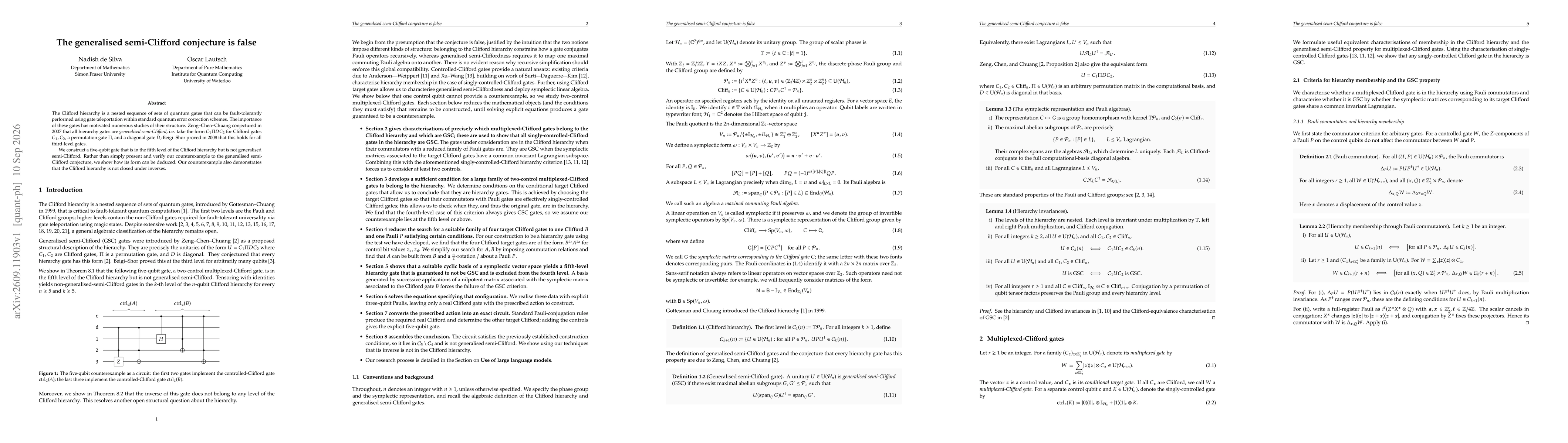 Thumbnail for The generalised semi-Clifford conjecture is false