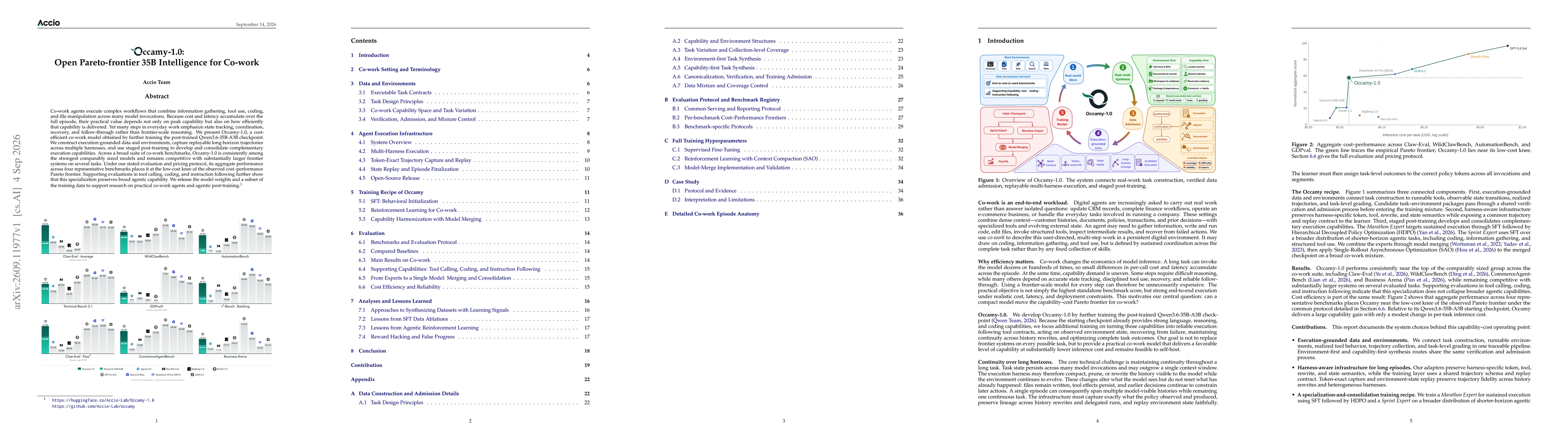 Thumbnail for Occamy-1.0: Open Pareto-frontier 35B Intelligence for Co-work