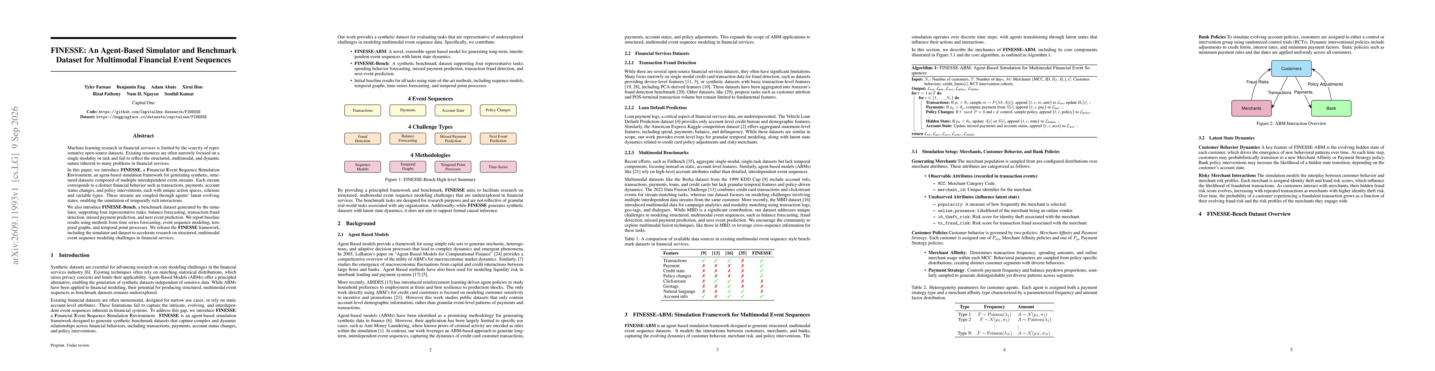 Thumbnail for FINESSE: An Agent-Based Simulator and Benchmark Dataset for Multimodal Financial Event Sequences