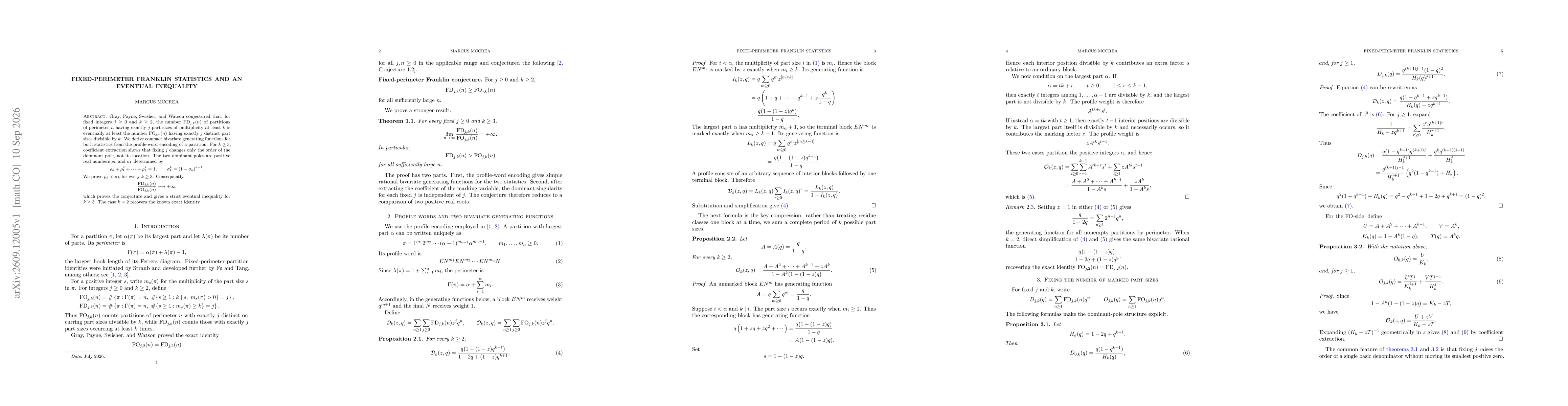Thumbnail for Fixed-Perimeter Franklin Statistics and an Eventual Inequality